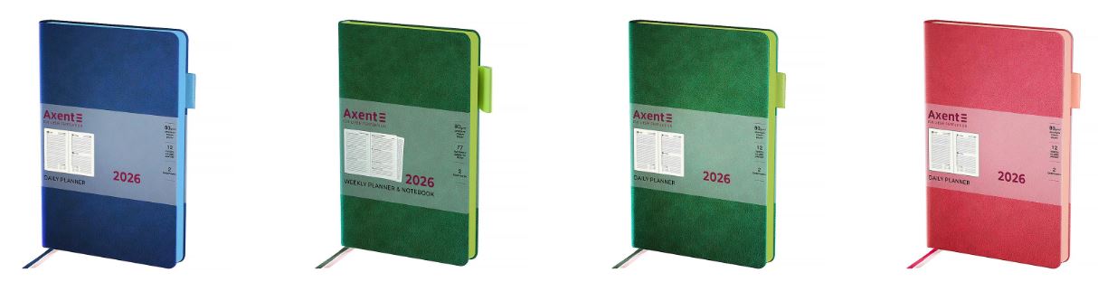 Нова колекція Axent 2026: щоденники та тижневики