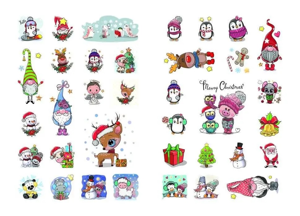 Christmas sticker book Щедривочка