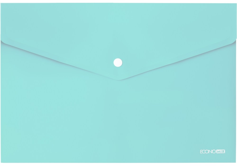 Папка на кнопці А4 Economix, м'ятна