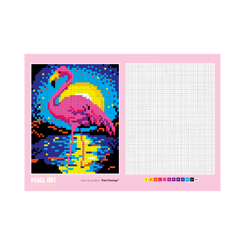 Раскраска PIXEL Art микс