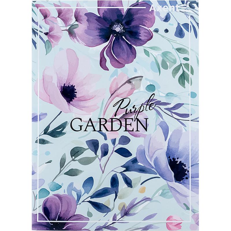 Зошит А4 96 арк скоба клітинка Purple Garden