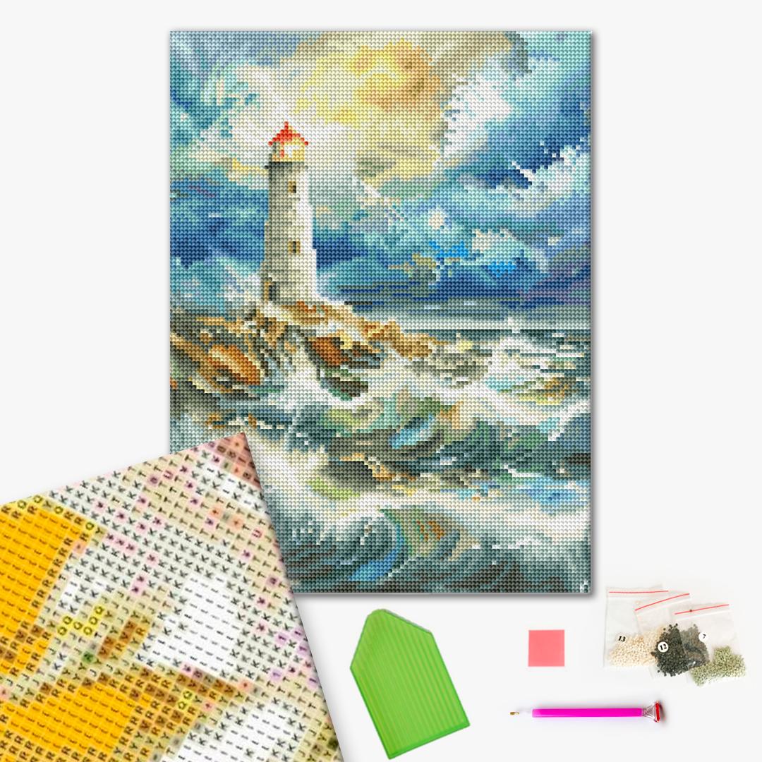 Алмазна мозаїка 30x40 см Маяк