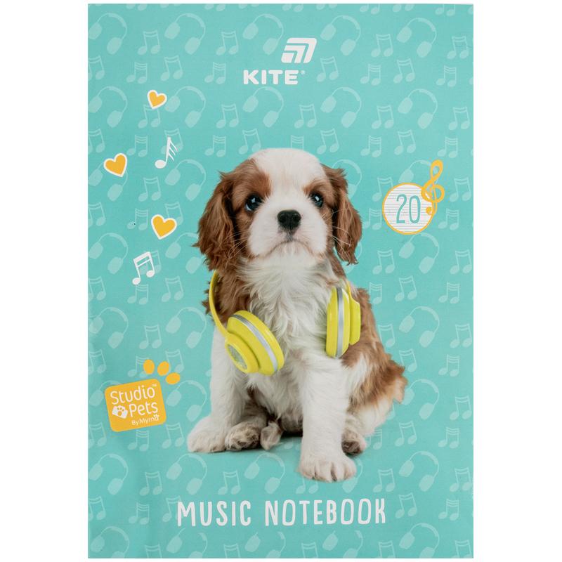 Зошит для нот А4 20 арк Studio Pets