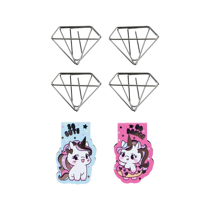 Магнитные закладки с фигурными скрепками Diamond