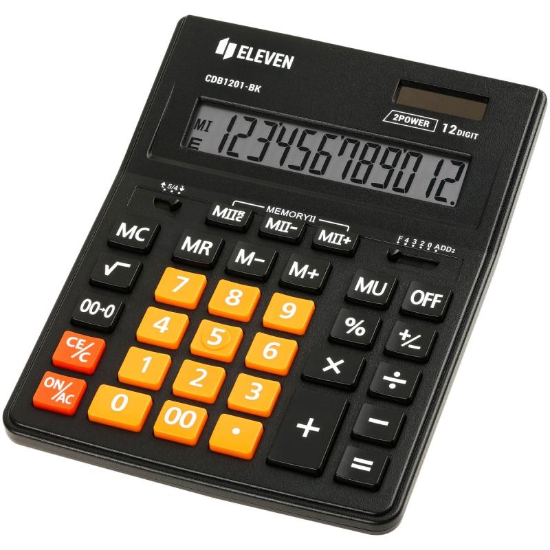 Калькулятор Eleven CDB1201 BK/OR 12 разр.