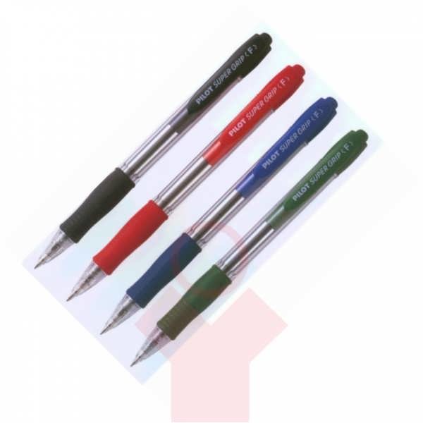 Ручка масляна автомат Pilot Super Grip 0,7 синя