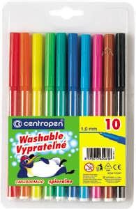 Фломастеры Centropen Пингвины 10 цв