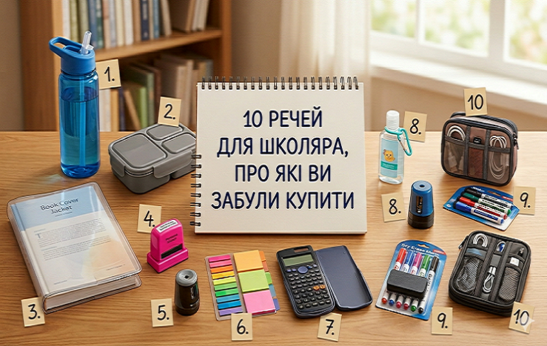 10 речей для школяра,  які ви забули купити