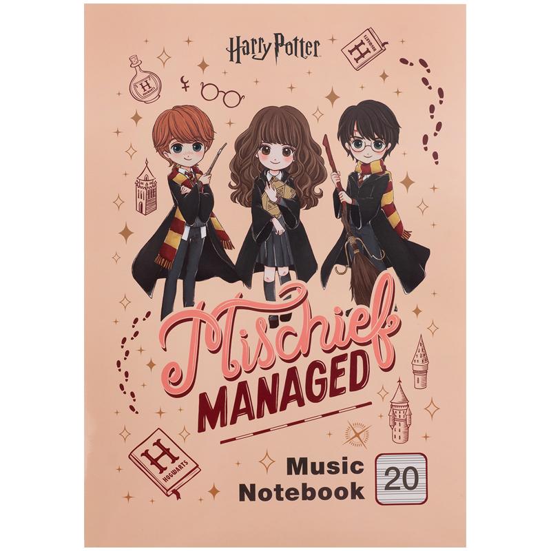 Тетрадь для нот А4 20 л Harry Potter