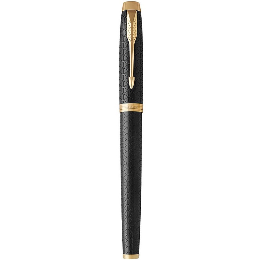 Ручка-роллер Parker IM 17 Premium Black GT RB, синяя