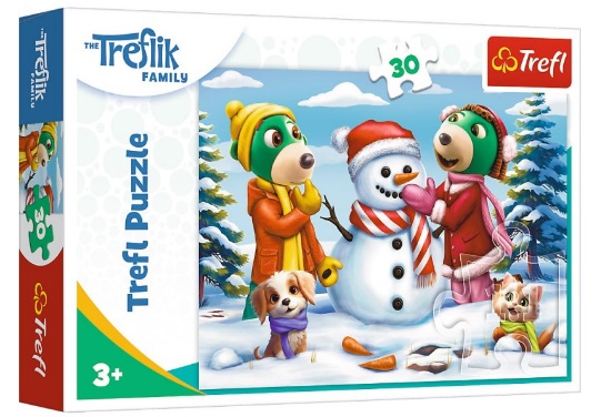 Пазлы 30 The Treflik Family Зимние развлечения Трефлика