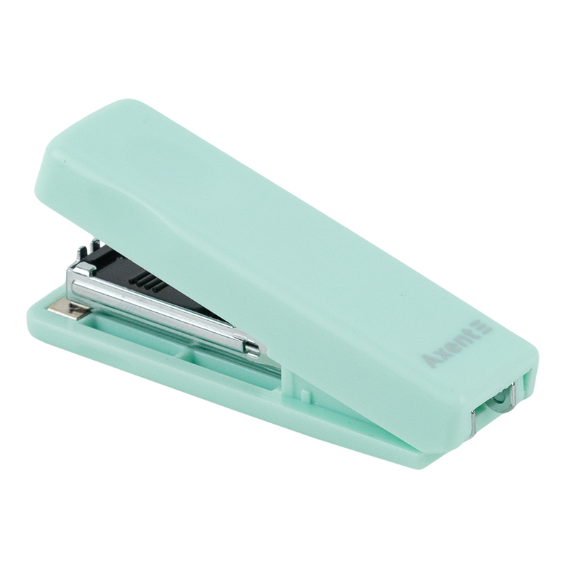 Степлер 10 л пластик Axent MINI Pastelini №10, мятный