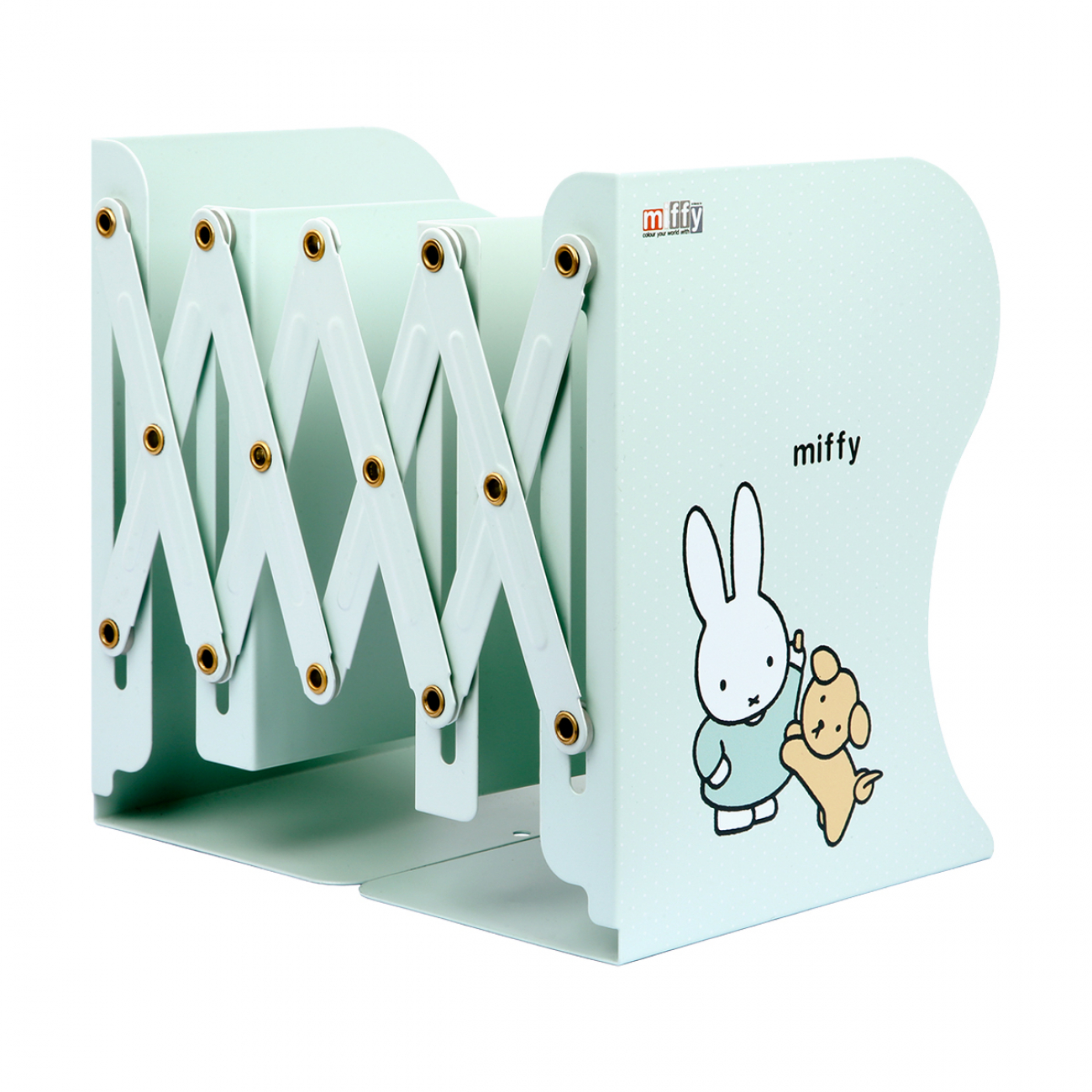 Підставка для книг вертикальна розсувна Miffy метал