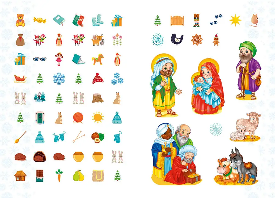 Christmas sticker book Віршики до свят