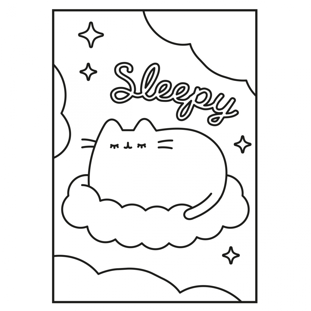Розмальовка Yes з наклейками та завданнями Pusheen