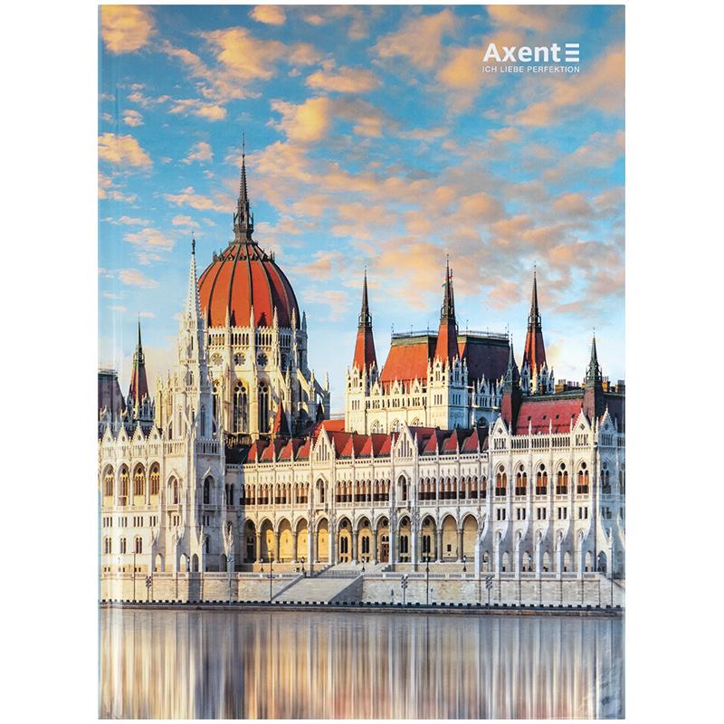 Книга канцелярська А4- 96 арк тверда обкладинка клітинка Budapest