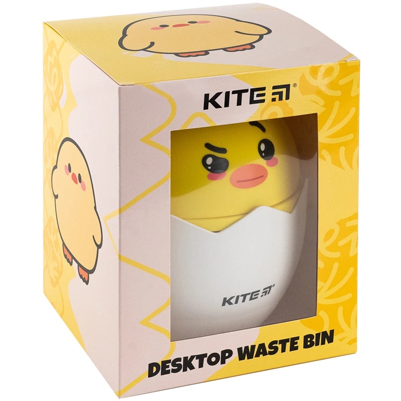 Контейнер настільний для сміття Kite, жовтий