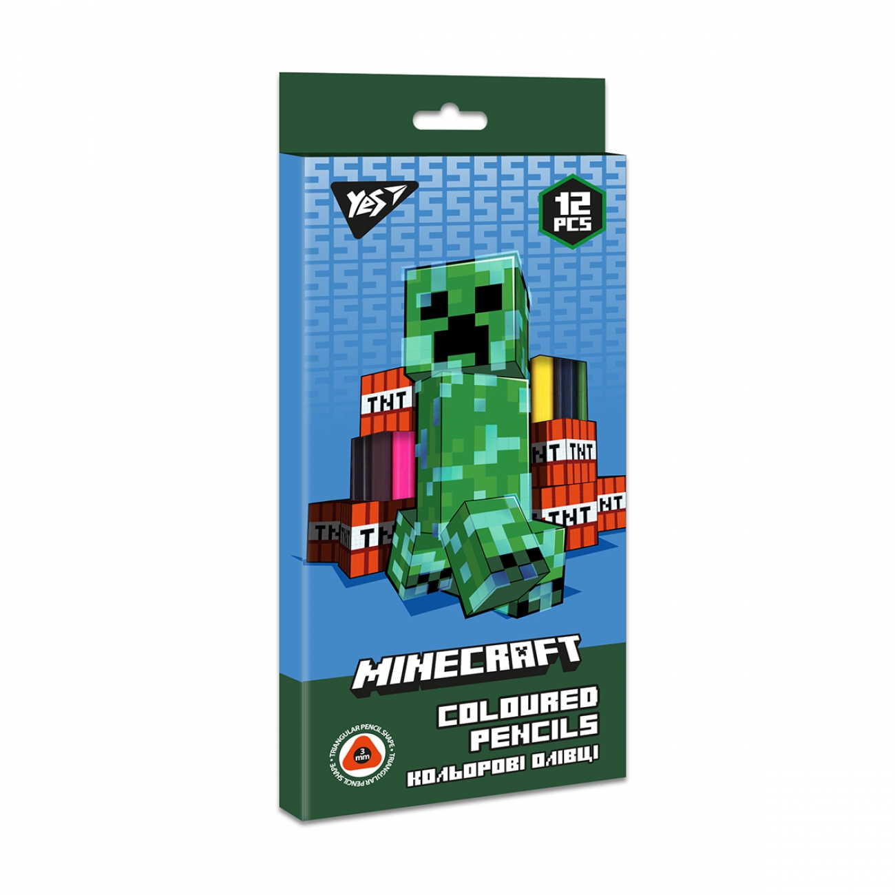 Карандаши Yes Minecraft  12 цв.