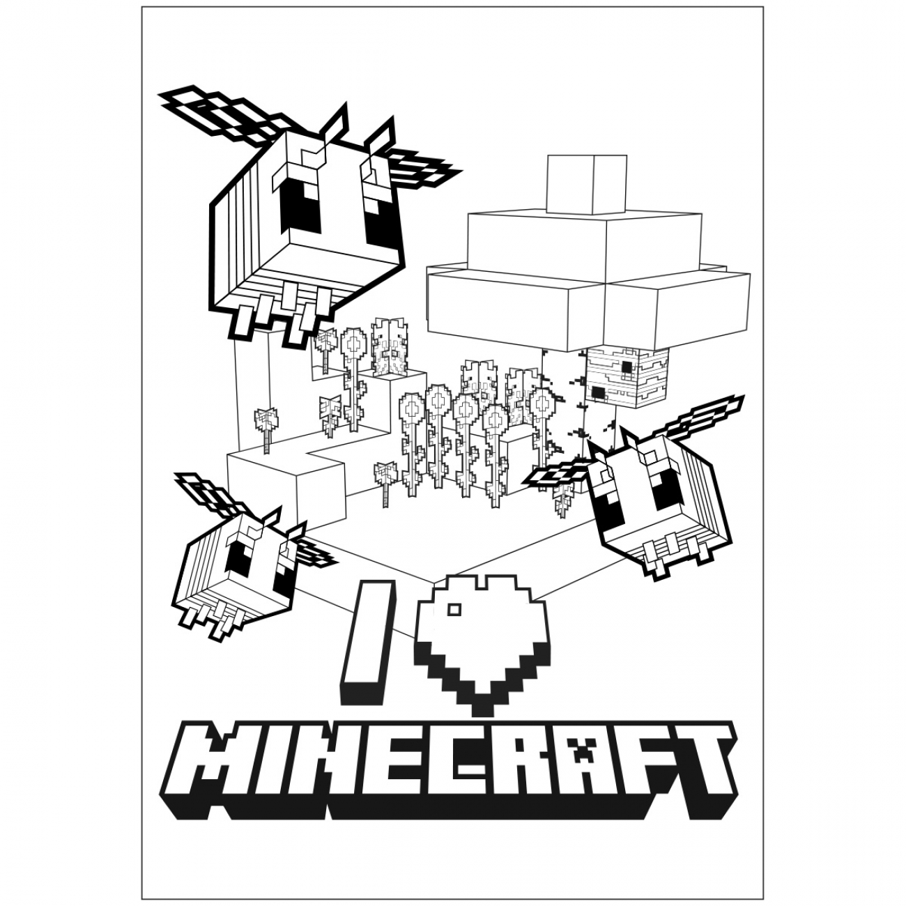 Раскраска А4 Yes Minecraft_2