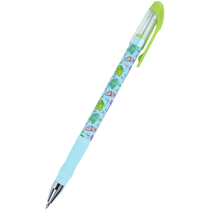 Ручка кулькова Axent Summer Butterly 0,5 синя