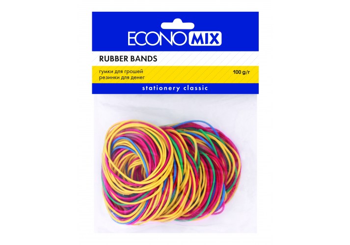Резинки для денег Economix 100 г