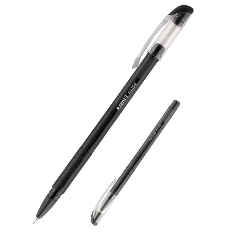 Ручка масляна Axent Glide 0,7 чорна