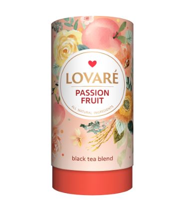 Чай чорний Lovare Пристрасний фрукт, листовий, 80г