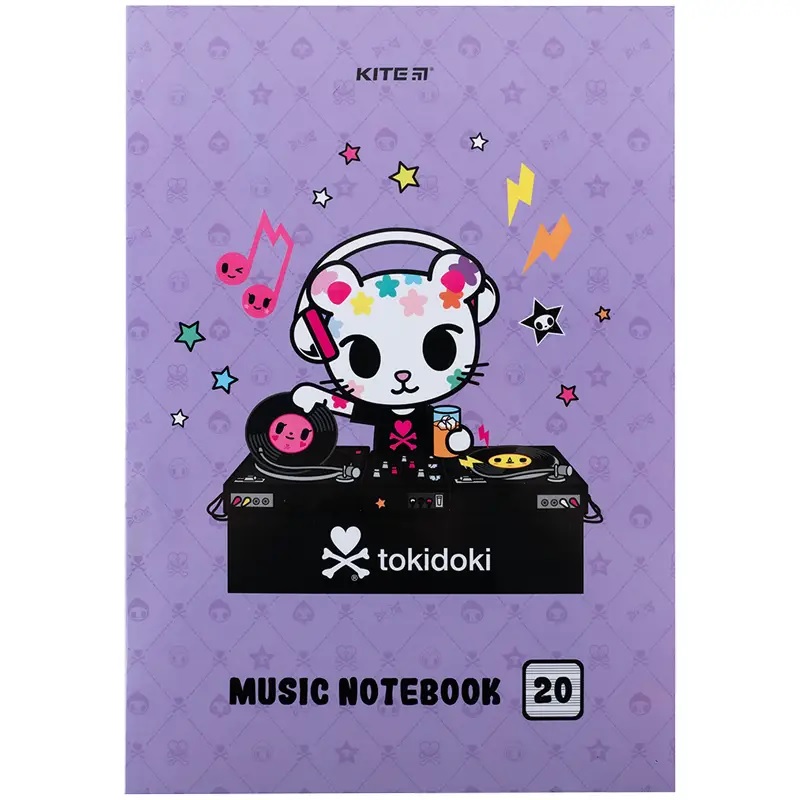 Зошит для нот А4 20 арк Tokidoki