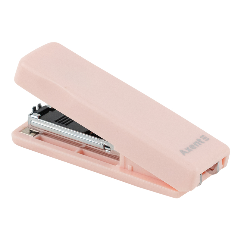 Степлер 10 л пластик Axent MINI Pastelini №10, розовый