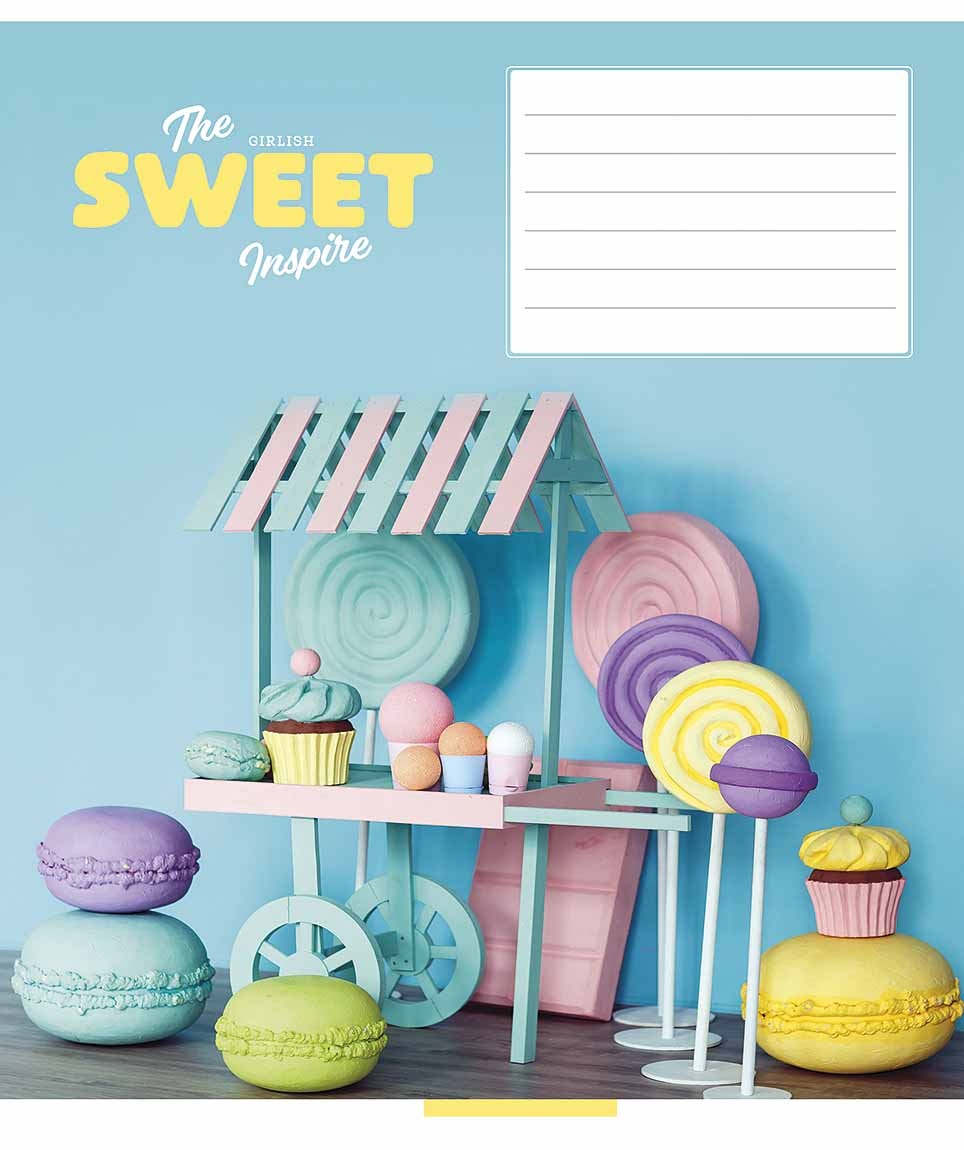 Зошит 18 арк клітинка 3382 Sweet 2025 дів