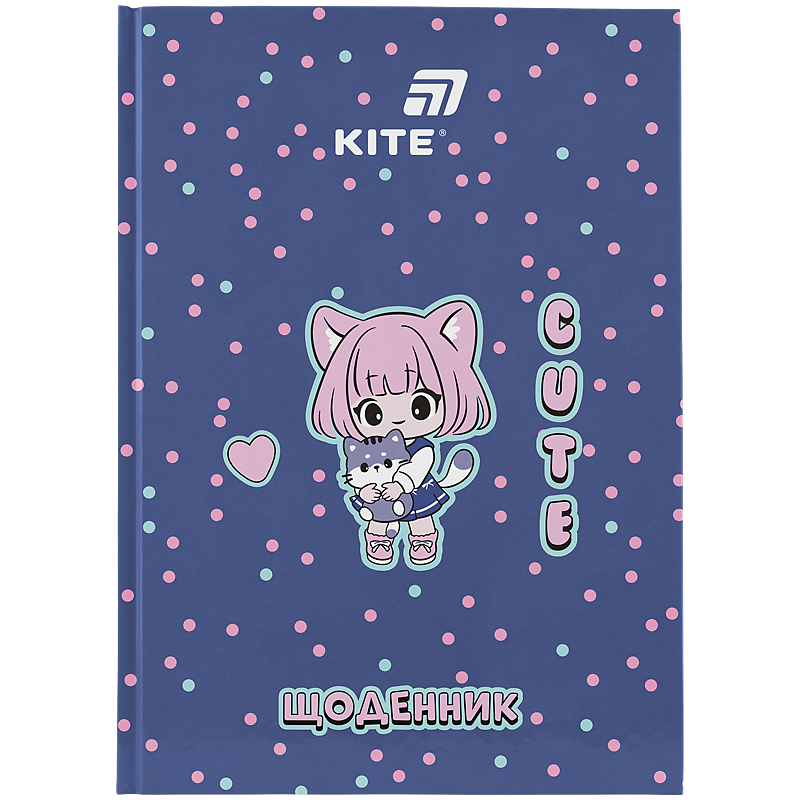 Щоденник 48 арк тв. обкладинка блок 70 г/м Cuteness