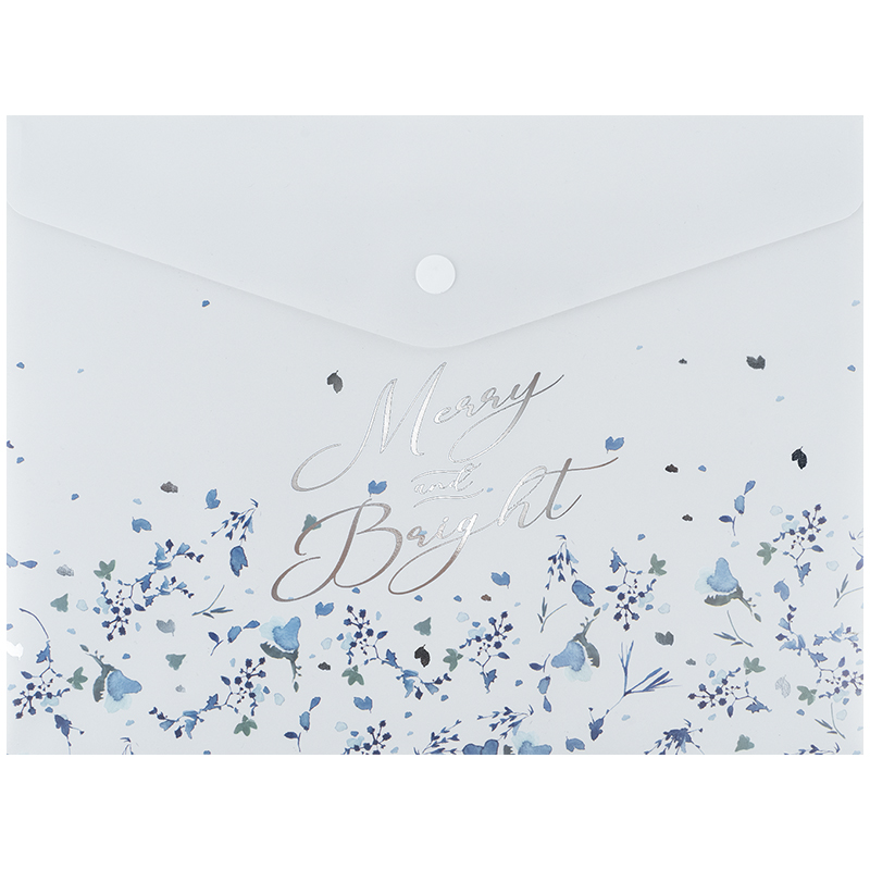 Папка на кнопці А5 Flower Symphony-1 біла