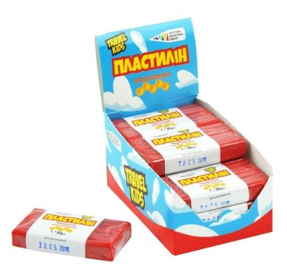 Пластилин восковый СД2 1 шт. 30 г, красный (333103)
