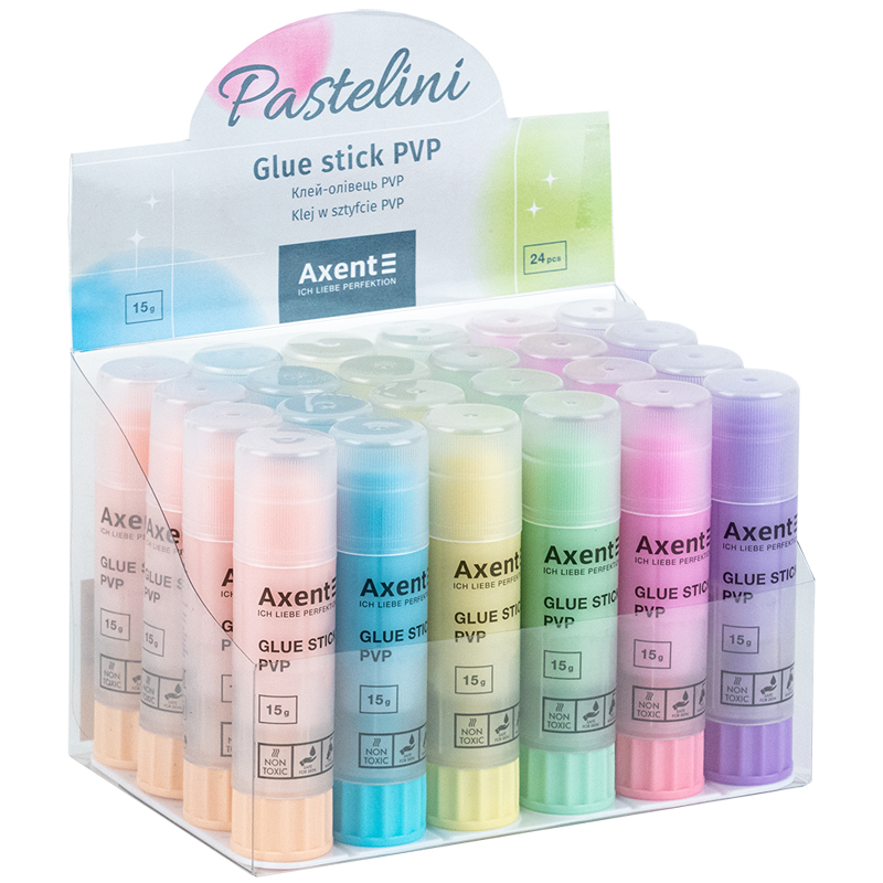Клей-карандаш PVP Axent 15 г Pastelini