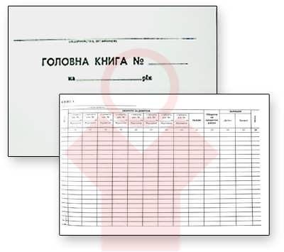 Главная книга А4 офсет 50 л Фолдер