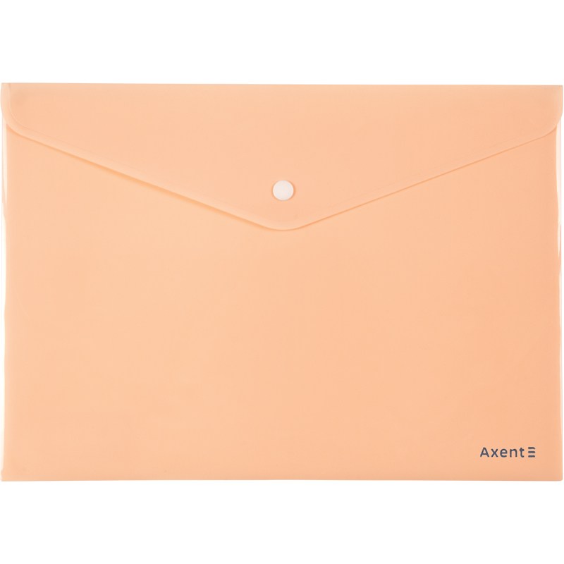 Папка на кнопці А4 Axent Pastelini, персикова