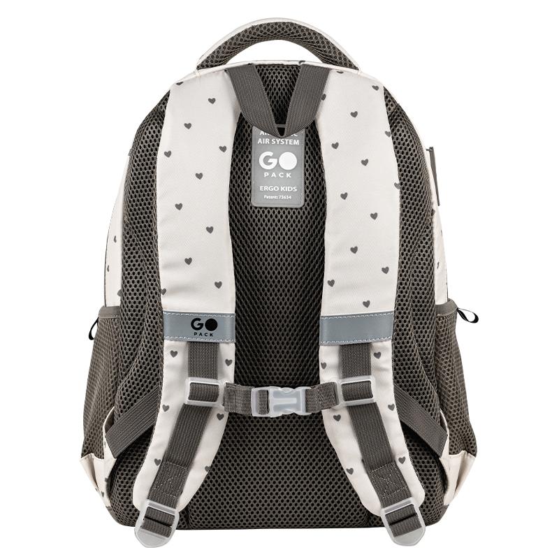 Рюкзак шкільний Kite 182M Beige Polka Dots (GO26-182M-3)