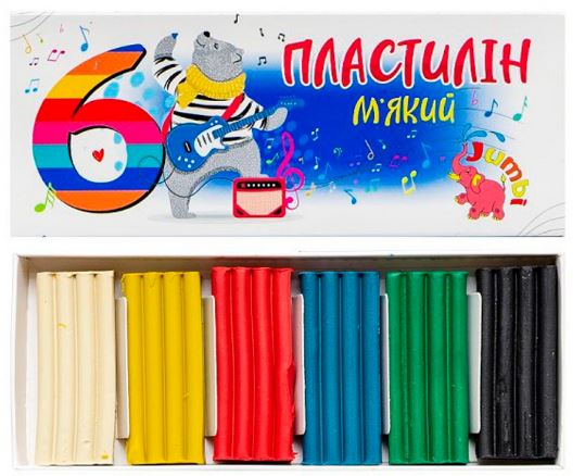 Пластилин Jumbi 6 цв 108 г