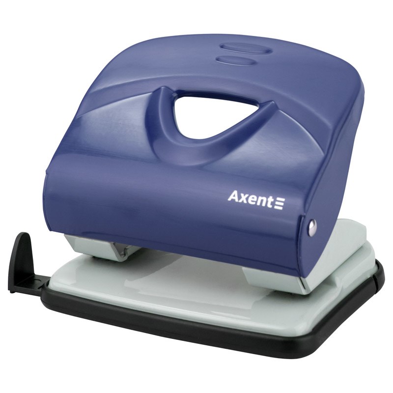 Дырокол 30 л металл Axent Exakt-2, синий