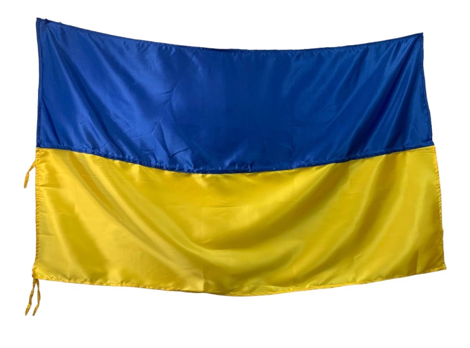 Прапор України (90*140) атлас жовто-блакитний