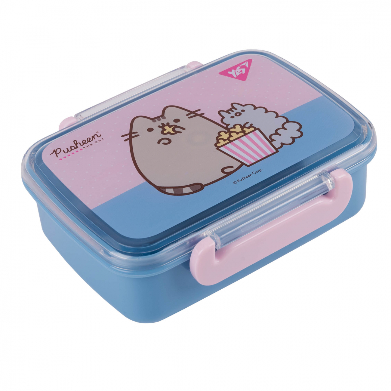 Ланчбокс 420 мл Pusheen розово-голубой