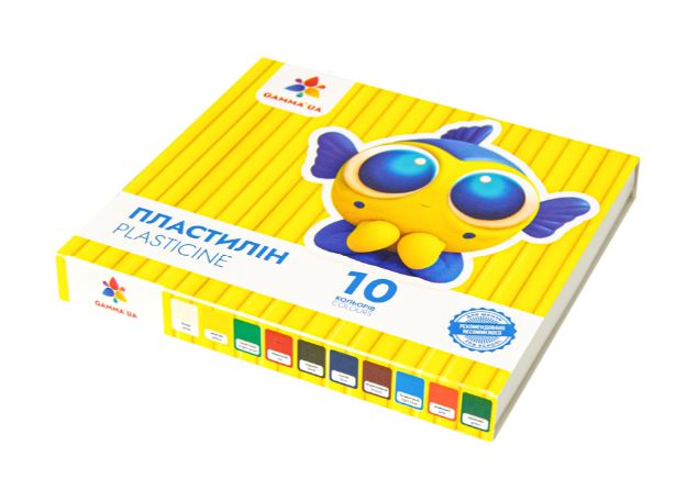 Пластилін GAMMA`UA 10 кол 160 г стек (200311)