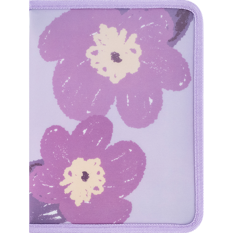 Папка объемная на молнии A5+ Axent Lavender-3
