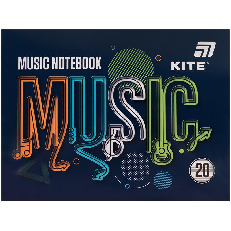 Тетрадь для нот А5 20 л Music