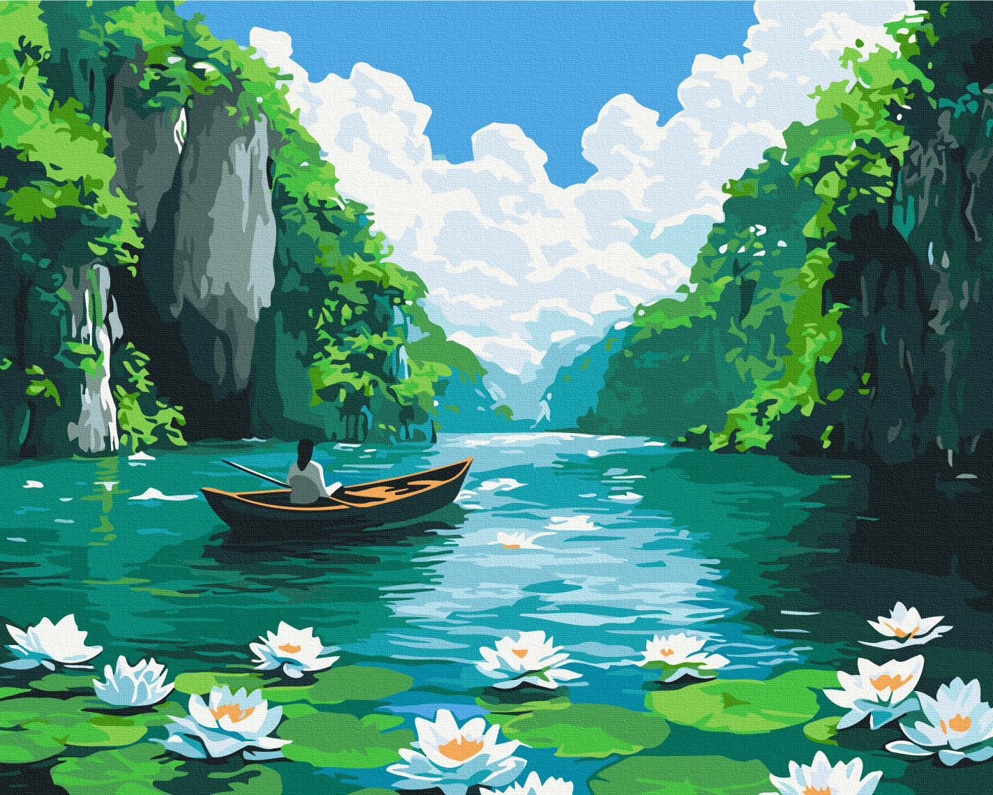 Картина за номерами 40x50 см Там, де спокій