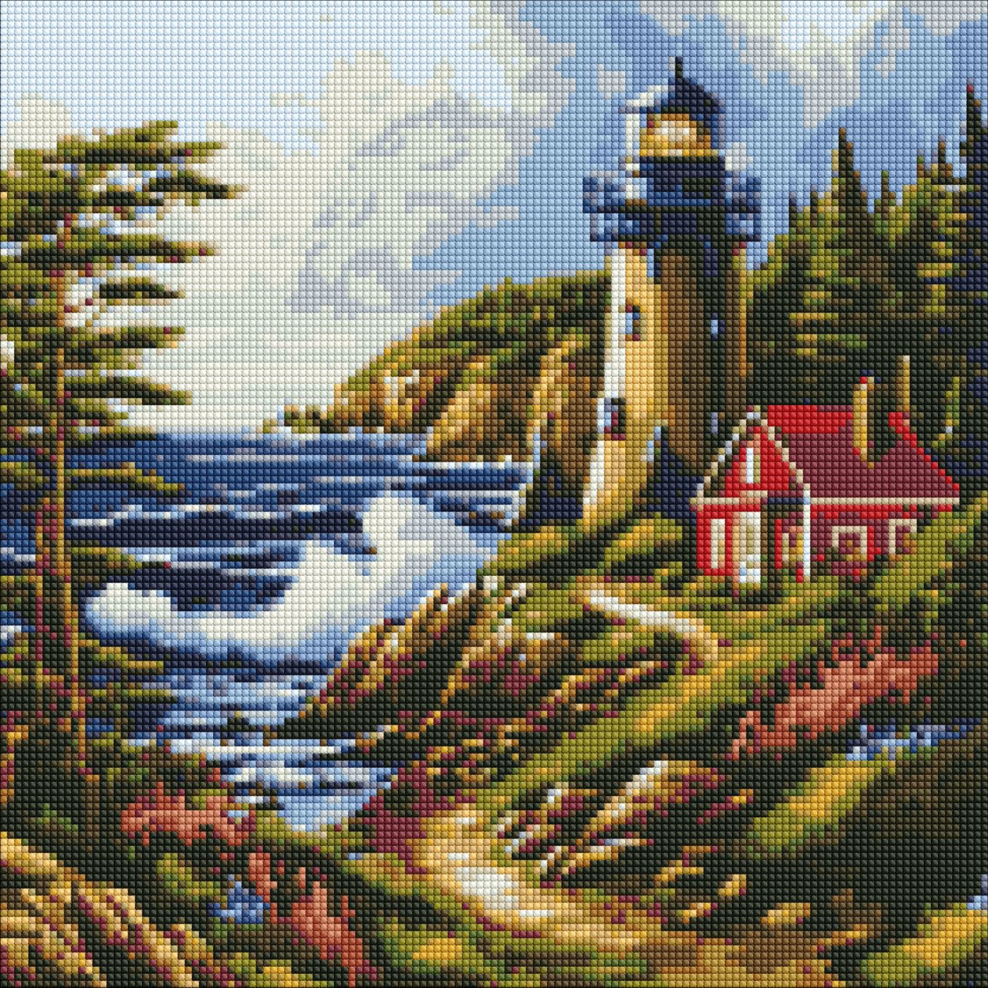Алмазна мозаїка 40×40 см Морський бриз