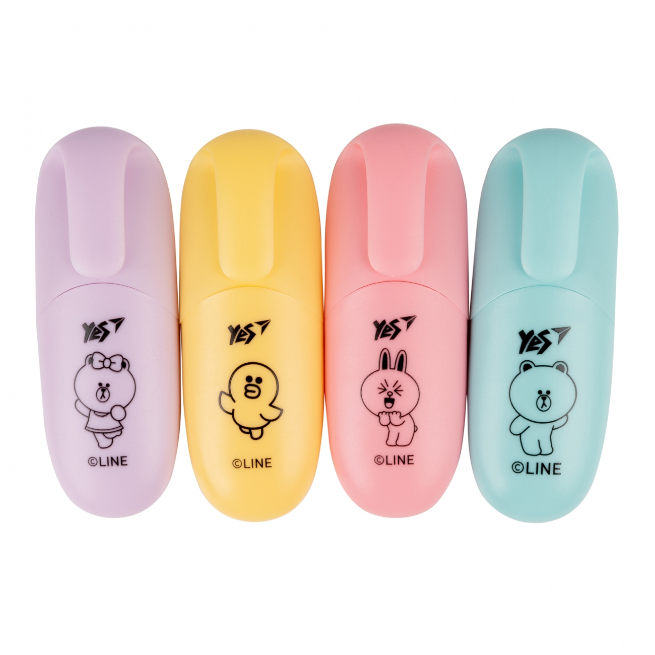 Набір маркерів текстових Yes Line Friends 4 шт