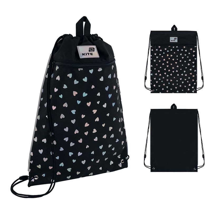 Сумка для взуття Kite 601M Black&Silver (K26-601M-14)