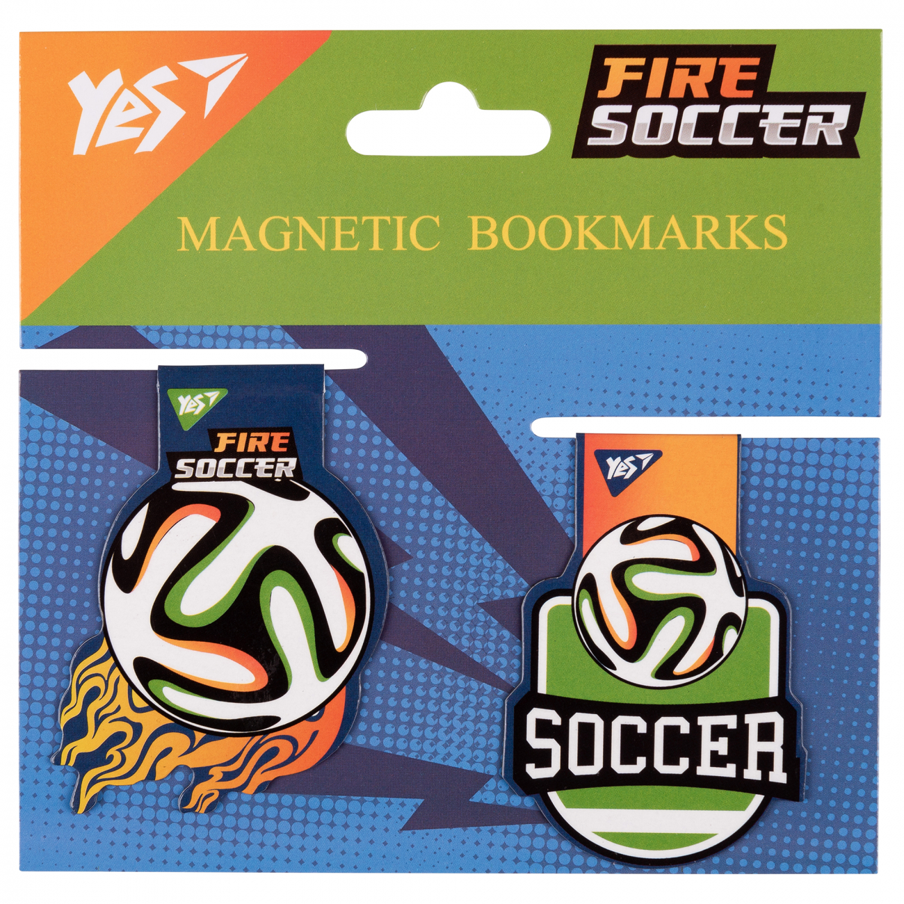 Закладки магнитные YES Football, 2шт