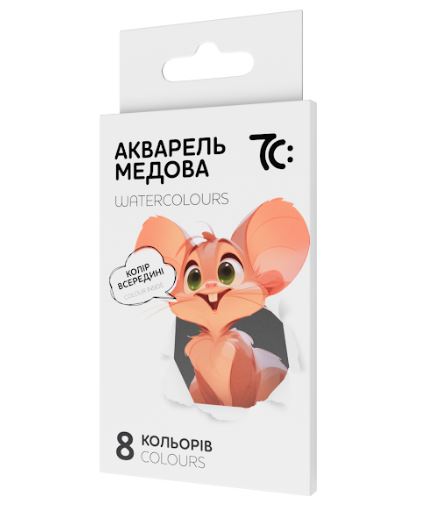 Акварель 7С 8цв., б/к, картон (7C10801)